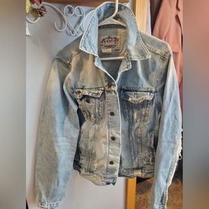 Abercrombie distressed Jean jacket